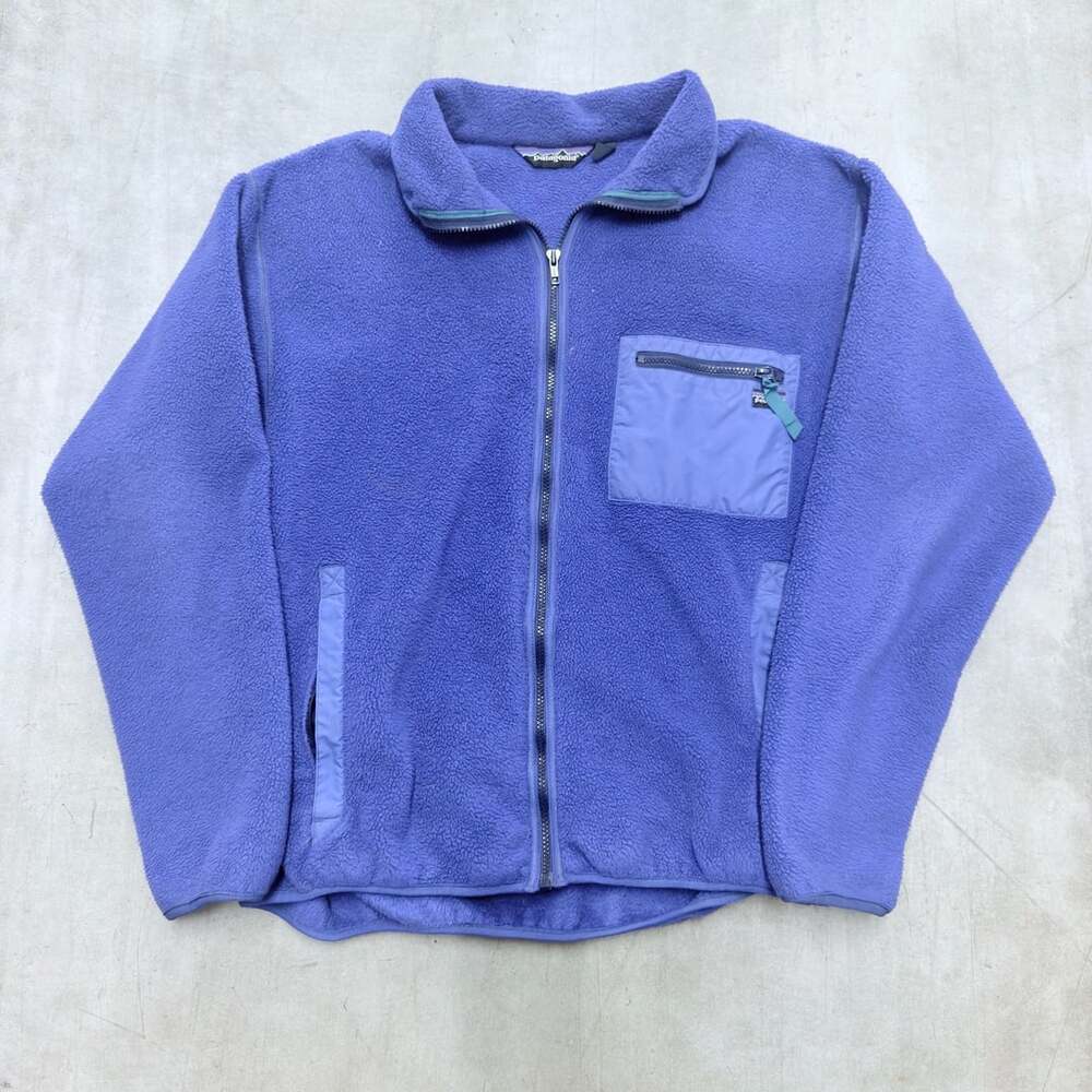 Patagonia Retro Full Zip Fleece Jacket Purple